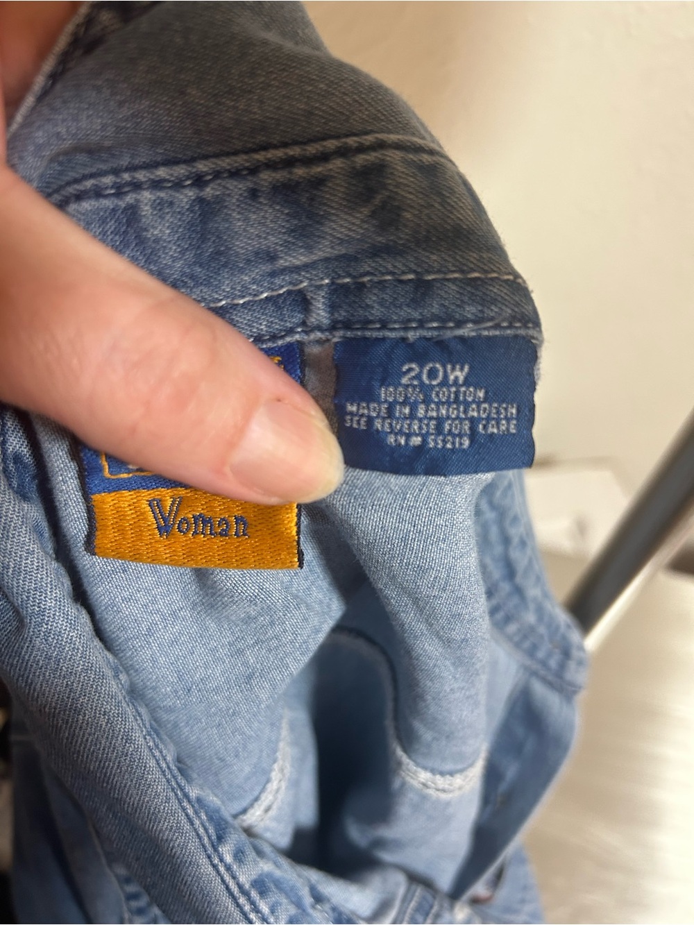 Vintage Denim Winnie The Pooh Button-Up Shirt with Embroidered characters - Picture 6 of 6
